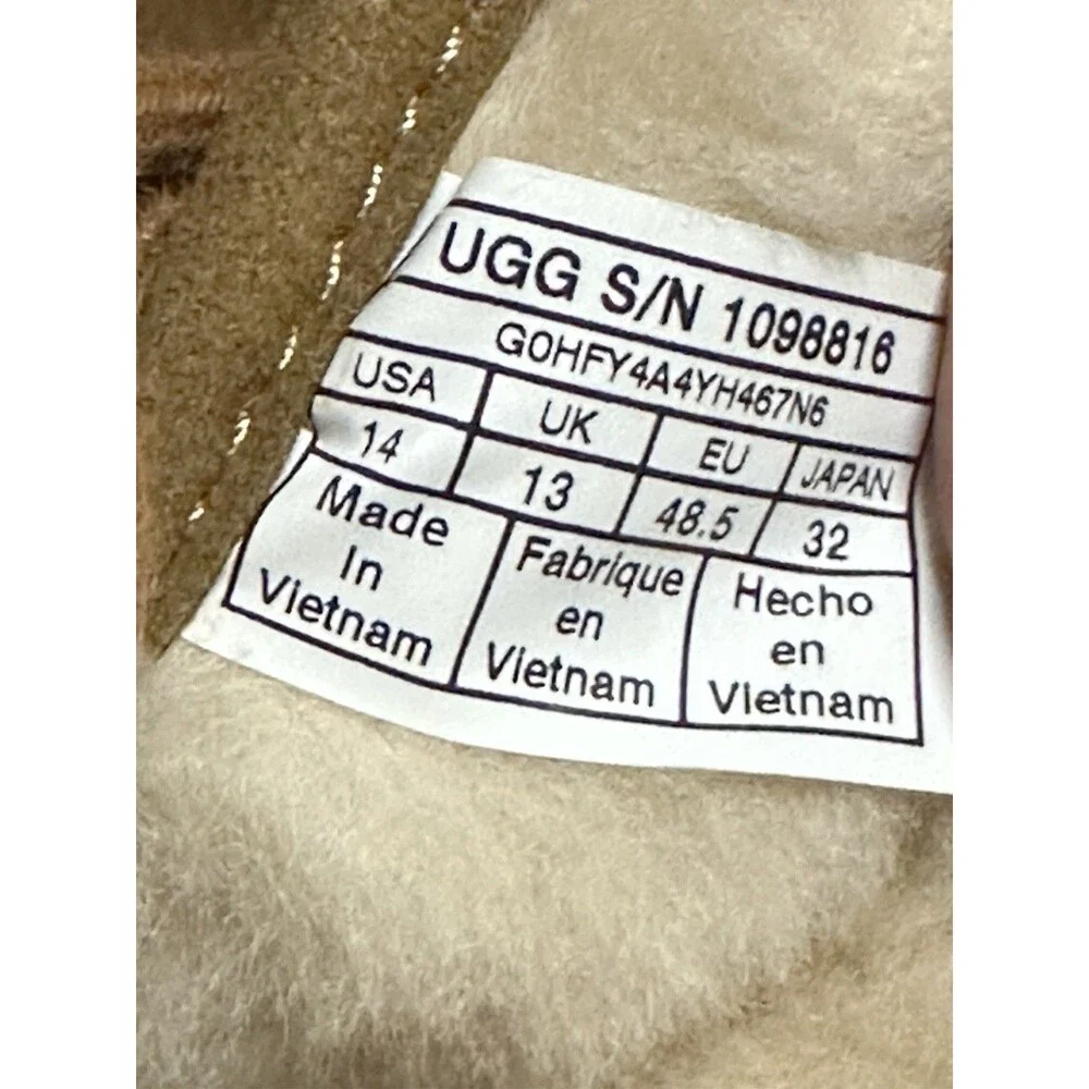NEW UGG x Pendleton Mens Size 14 Neumal Plaid & Chestnut Shearling Chukka Boot